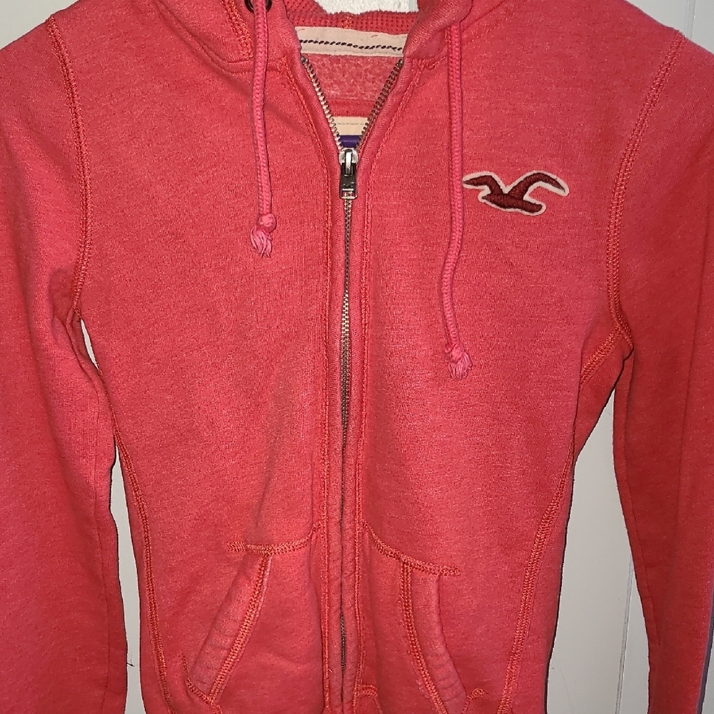 Red Zip-Up Hoodie